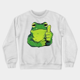 Frog thumbs up Crewneck Sweatshirt